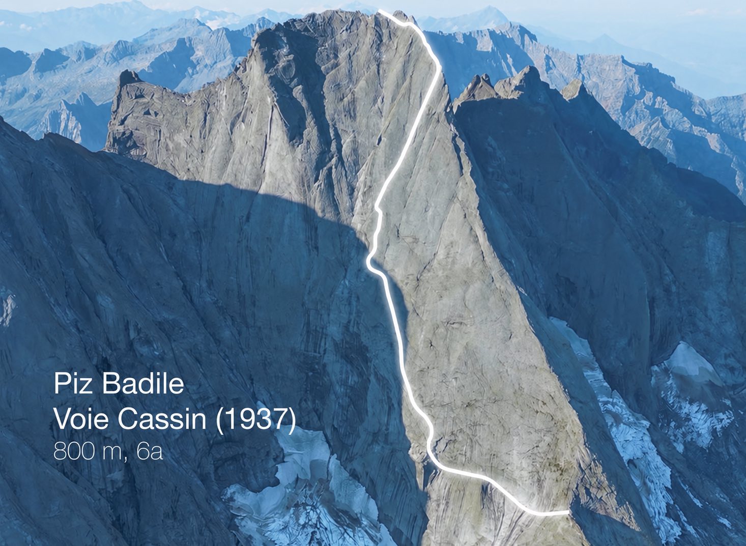 You are currently viewing Piz Badile 3308m, “Cassin” 800m